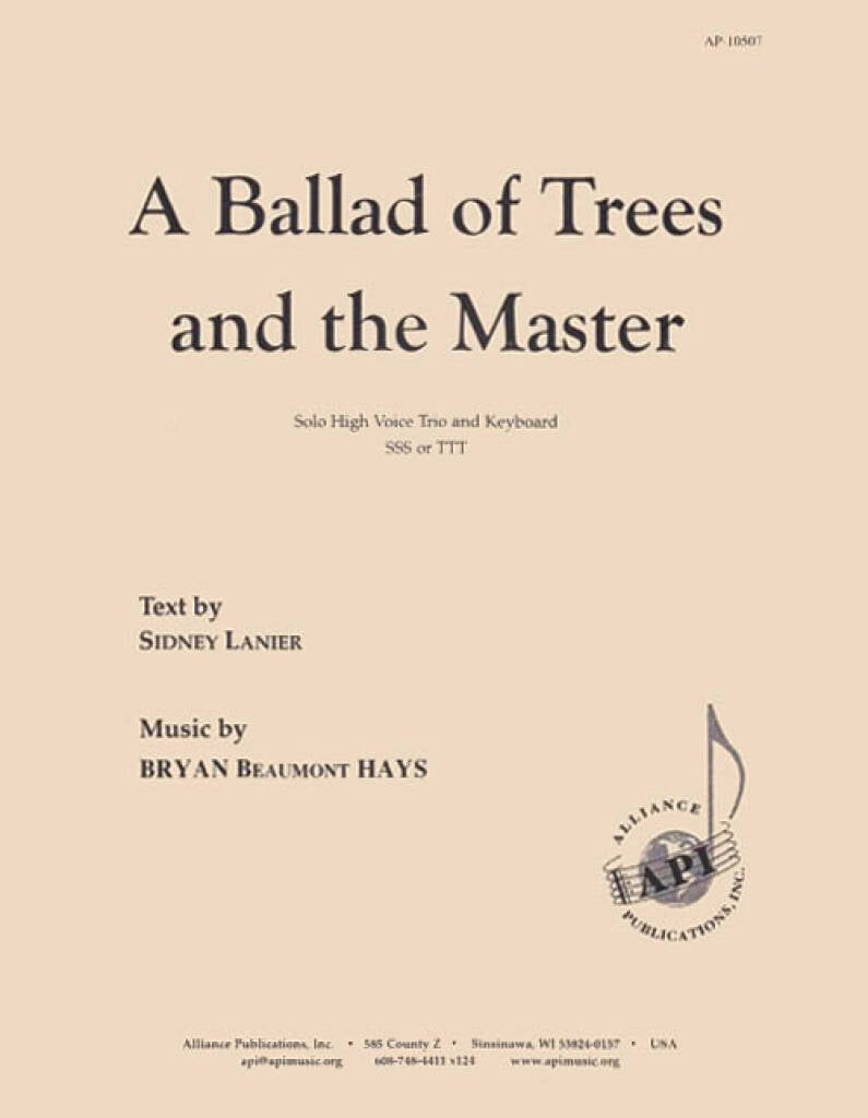 A Ballad of Trees and the Master